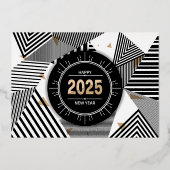 2025幾何モダンパターン 箔シーズンカード (正面)