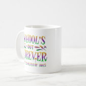 2025引用文の学校退職したの永遠のクラス コーヒーマグカップ (正面左)