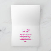 2025折り畳みグリーティングカードの開花願い カード (内部)