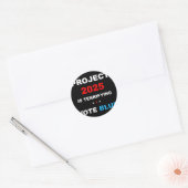 2025救年の投票ストップ民主プロジェクト1 ラウンドシール (封筒)
