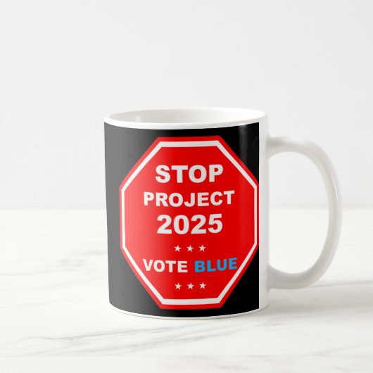 2025救年投票ストップ民主化計画 コーヒーマグカップ (右)