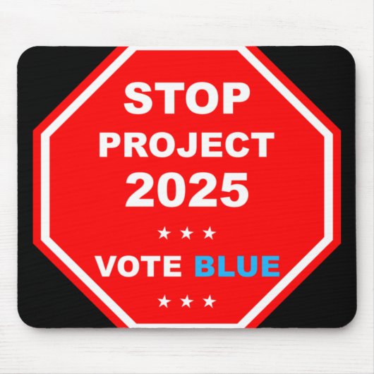 2025救年投票ストップ民主化計画 マウスパッド (正面)