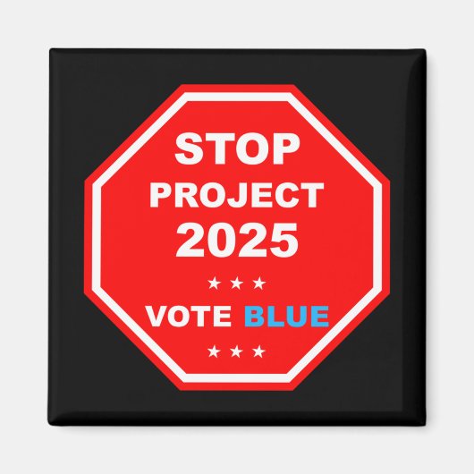 2025救年投票ストップ民主化計画 マグネット (正面)