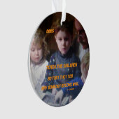 2025教え年のクリスマスの飾り オーナメント (正面)