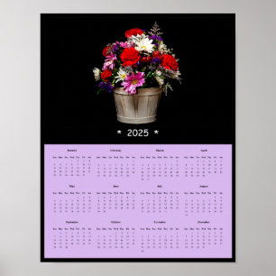 2025春の花ウォールカレンダーポスター ポスター
