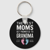 2025最高の年にモムが祖母に昇進 キーホルダー (正面)