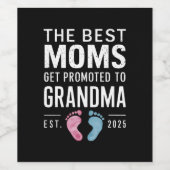 2025最高の年にモムが祖母に昇進 ワインラベル (シングルラベル)