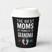 2025最高の年にモムが祖母に昇進 紙コップ (正面)