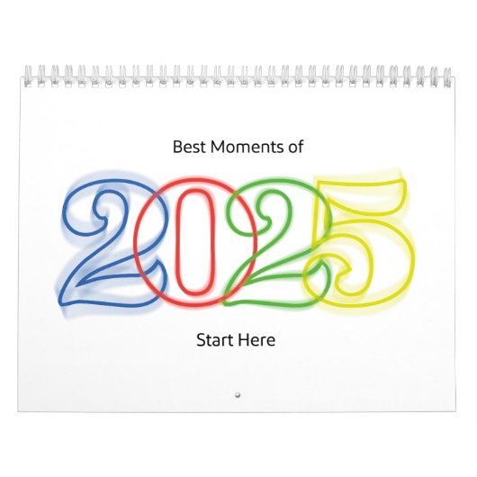 2025最高の年の瞬間はこちら カレンダー (カバー)