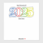 2025最高の年の瞬間はこちら シール (シート)