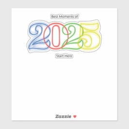 2025最高の年の瞬間はこちら シール