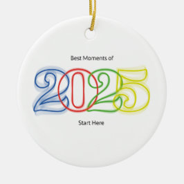 2025最高の年の瞬間はこちら セラミックオーナメント