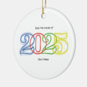 2025最高の年の瞬間はこちら セラミックオーナメント (左)