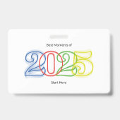 2025最高の年の瞬間はこちら バッジ (裏面)