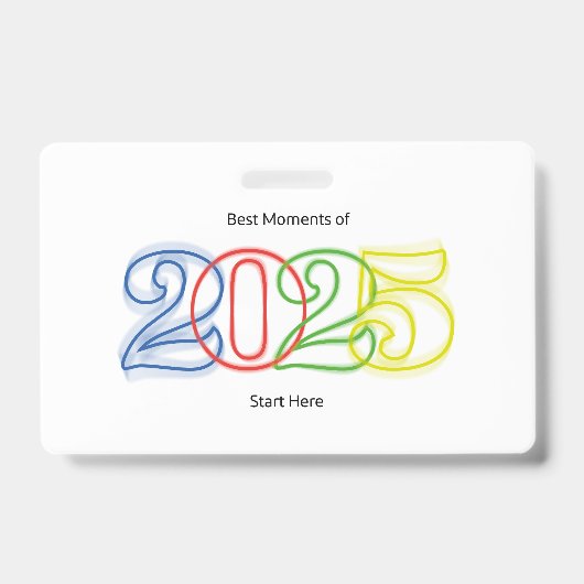 2025最高の年の瞬間はこちら バッジ (正面)