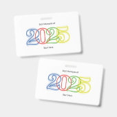 2025最高の年の瞬間はこちら バッジ (正面＆裏面)