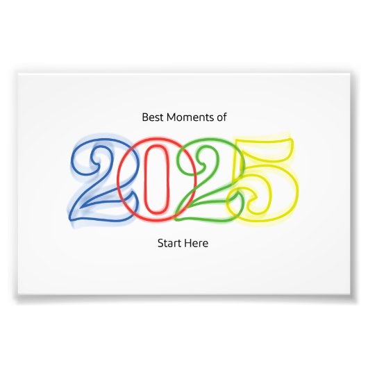 2025最高の年の瞬間はこちら フォトプリント            (正面)
