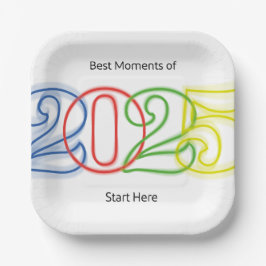 2025最高の年の瞬間はこちら ペーパープレート