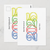 2025最高の年の瞬間はこちら ポストカード (正面/裏面)