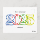 2025最高の年の瞬間はこちら ポストカード (裏面)