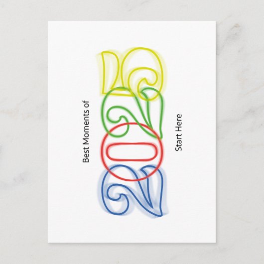 2025最高の年の瞬間はこちら ポストカード (正面)