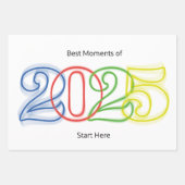 2025最高の年の瞬間はこちら ラッピングペーパーシート (正面2)