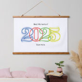 2025最高の年の瞬間はこちら 吊り下げ型タペストリー (寝室)