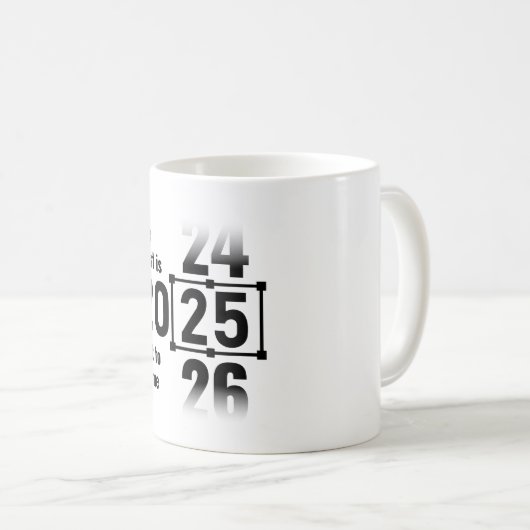 2025最高の年ま来で コーヒーマグカップ (正面右)