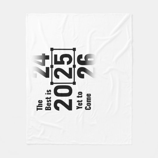 2025最高の年ま来で フリースブランケット (正面)