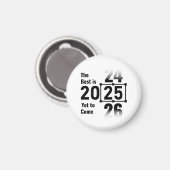 2025最高の年ま来で マグネット (正面/裏面)