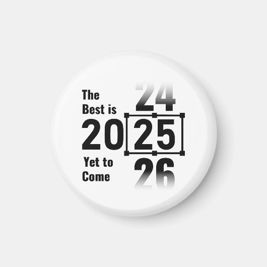 2025最高の年ま来で マグネット (正面)