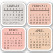 2025月の箇条書き日誌カレンダー舞城プランナー シール (正面)