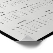 2025木製ダックウォールカレンダーポスター ポスター (角)