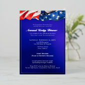 2025民主的団結ディナー資金調達シルバー 箔招待状 (立ち正面)