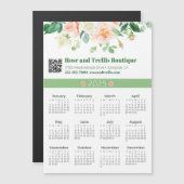 2025水彩バラビジネスカレンダー磁石 (正面/裏面)