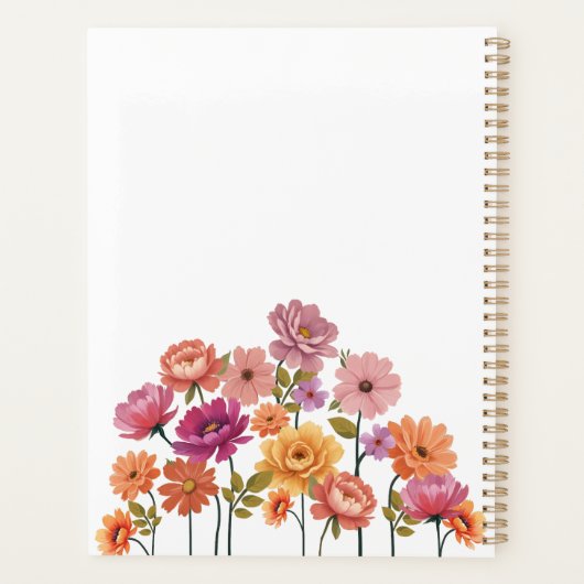 2025水鮮やか色植物性フローラデザイン プランナー手帳 (裏面)
