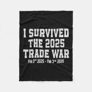 2025生き延び年貿易戦争 – 貿易戦争と フリースブランケット