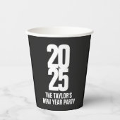 2025白文字新年イベントカスタム 紙コップ (正面)