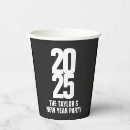 2025白文字新年イベントカスタム 紙コップ