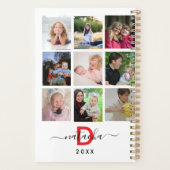 2025白色モダン独自のファミリをカスタム作成 プランナー手帳 (裏面)