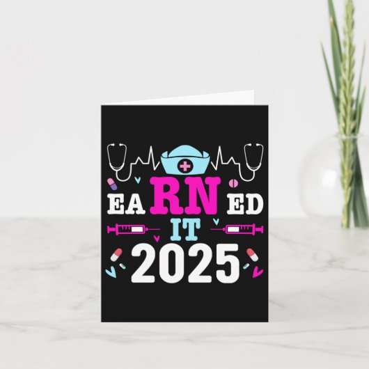 2025看護師卒業 看護学校 RN 認定 カード (正面)