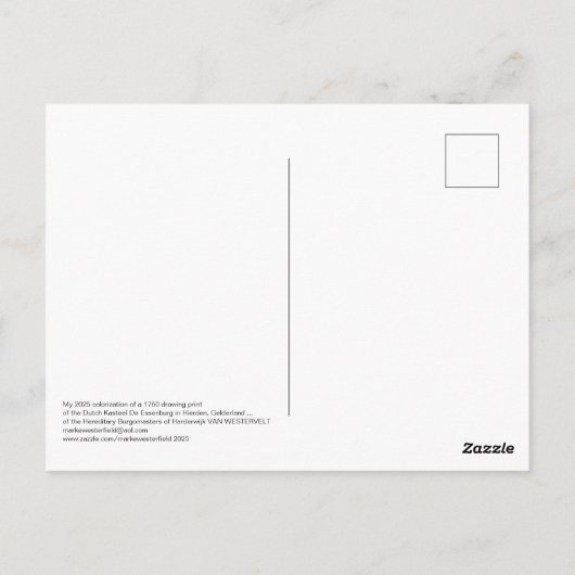 2025着色化1760プリントカステエルデエッセンブルク ポストカード (裏面)