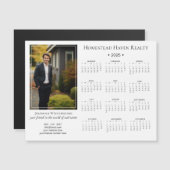 2025磁気企業の写真カレンダー – 白 (正面/裏面)