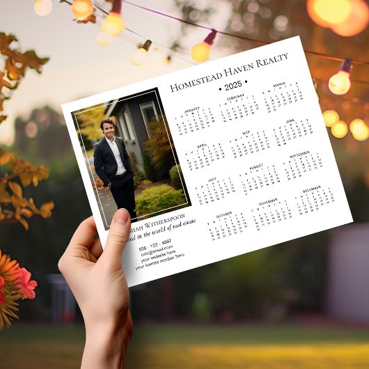 2025磁気企業の写真カレンダー – 白