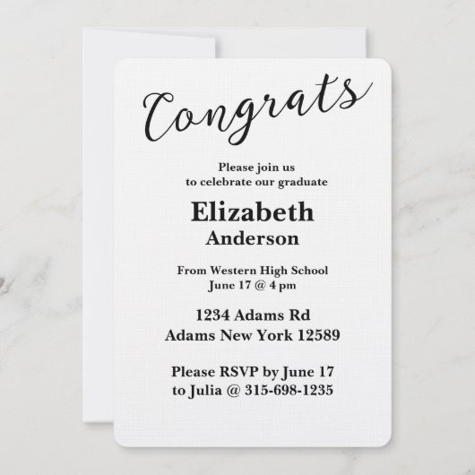 2025祝年卒業のクラス 招待状 (裏面)