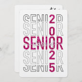 2025祝年卒業のクラス 招待状 (正面/裏面)