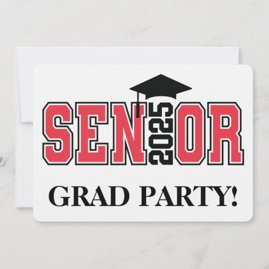 2025祝年卒業のクラス 招待状 (正面)