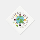 2025祝年地球の日 スタンダードカクテルナプキン (角)