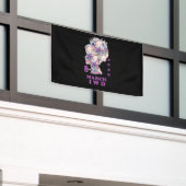 2025祝年女子デー 横断幕 (ビルの外側)