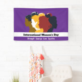 2025祝年3月8日の女子デー顔 横断幕 (インサイチュ)